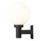 Z-Lite Laurent Outdoor Wall, 1-Light, 8 In.W x 9 In.L x 12.5 In.H, Black/Opal 597M-BK - alternate 3